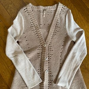 Women’s Free People Long Knitted Beige Sweater